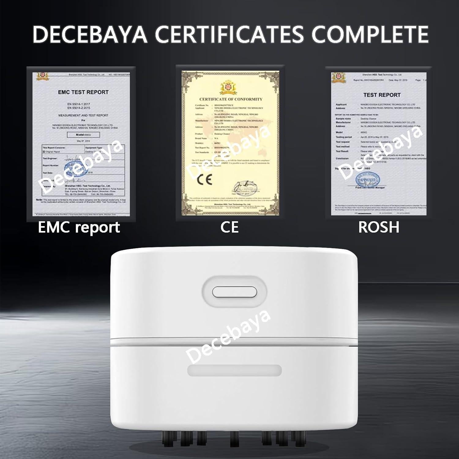 Mini Aspiradora Portátil Decebaya DVC-01 USB 200ml 1100Pa