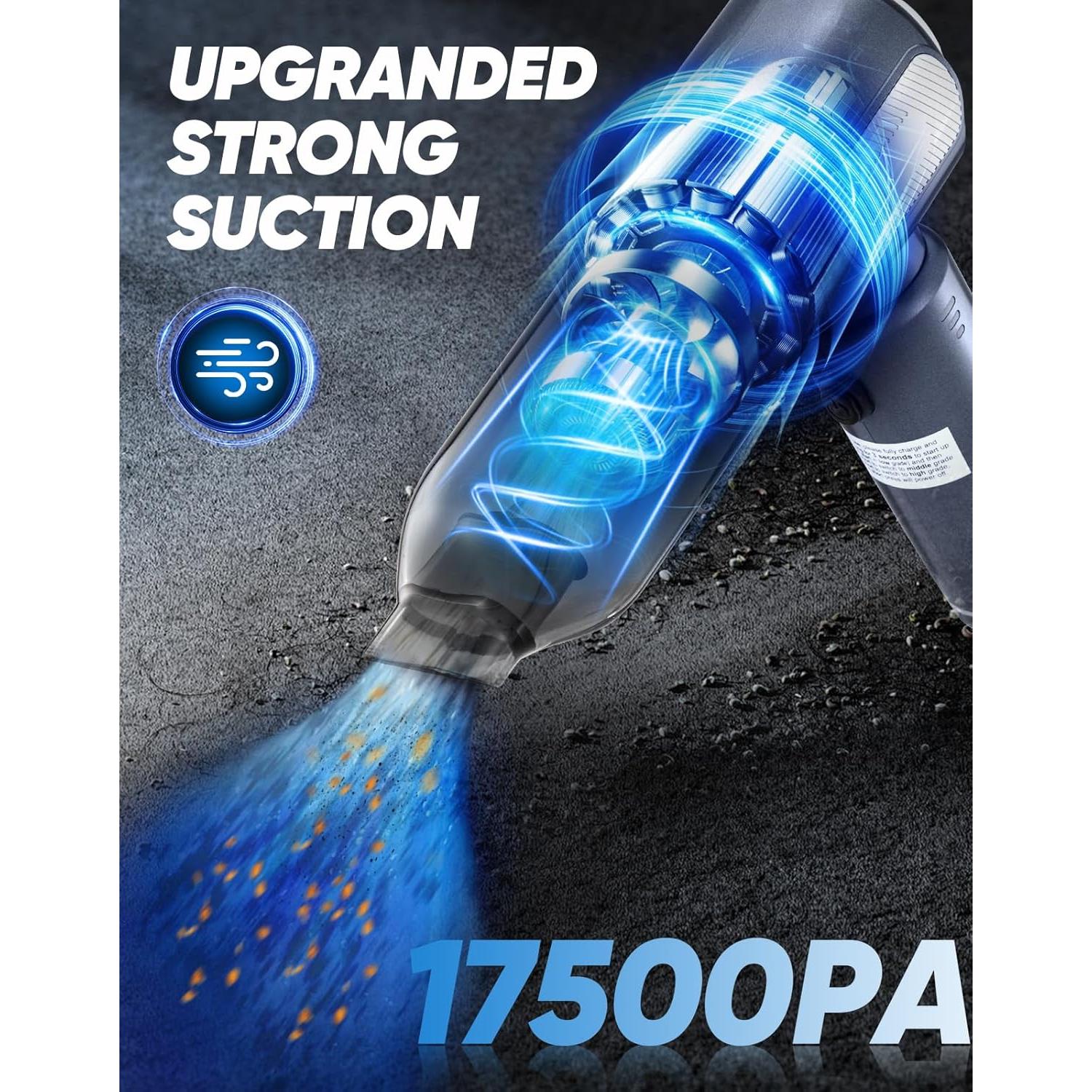 Mini Aspiradora Inalámbrica SakerPlus SW106 3 en 1 17500Pa