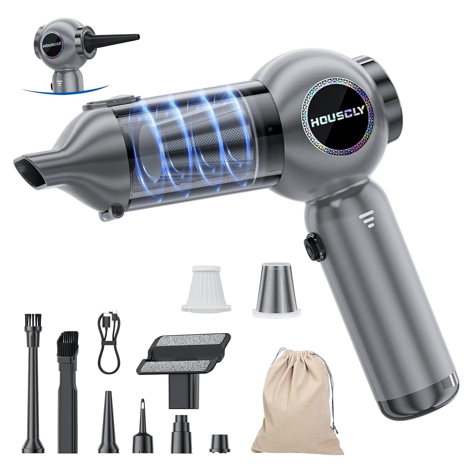 Aspiradora de Mano Houscly ST-6663 Inalámbrica 25000Pa 4-en-1