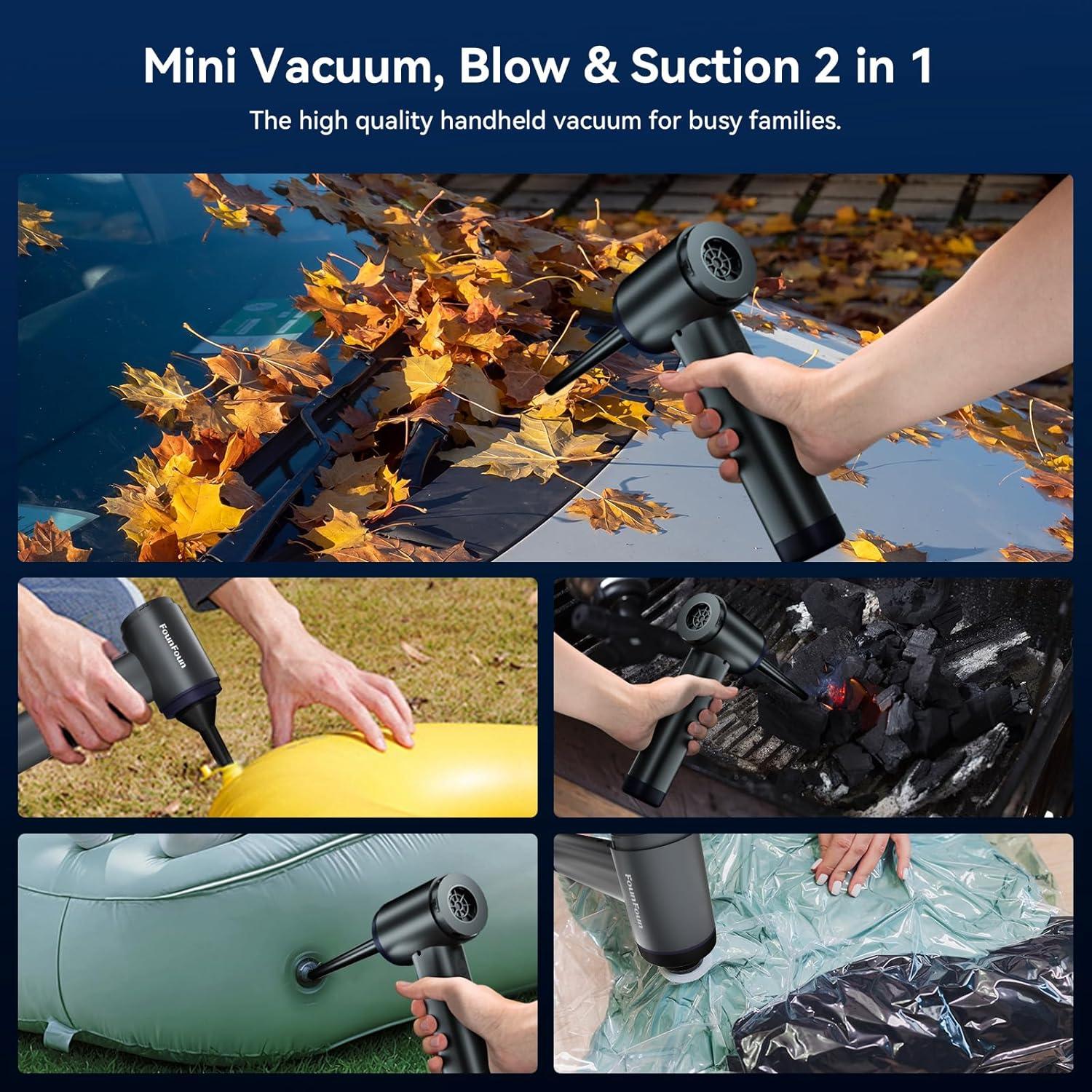 Aspiradora de Coche Portátil FOUNFOUN HV-104 22KPa Sin Cable