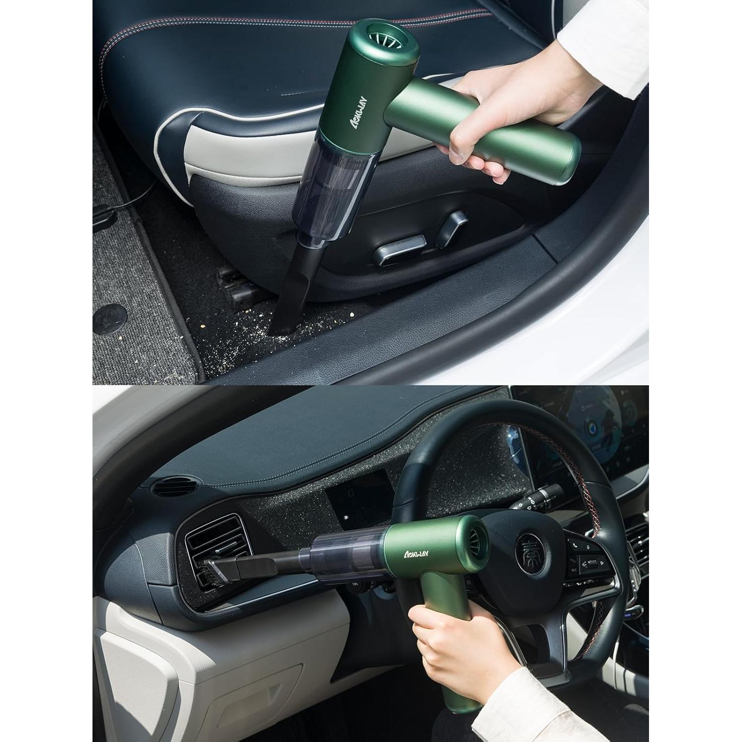 Aspiradora de Mano Aokway Sin Cable 15000PA Verde 4 en 1