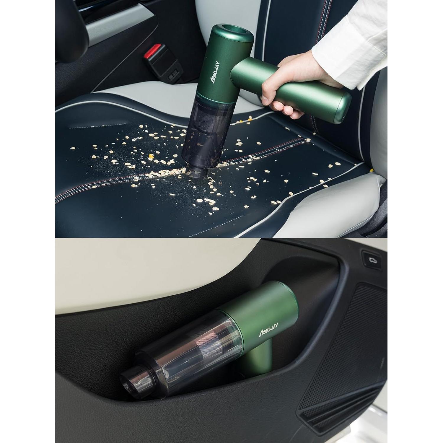 Aspiradora de Mano Aokway Sin Cable 15000PA Verde 4 en 1