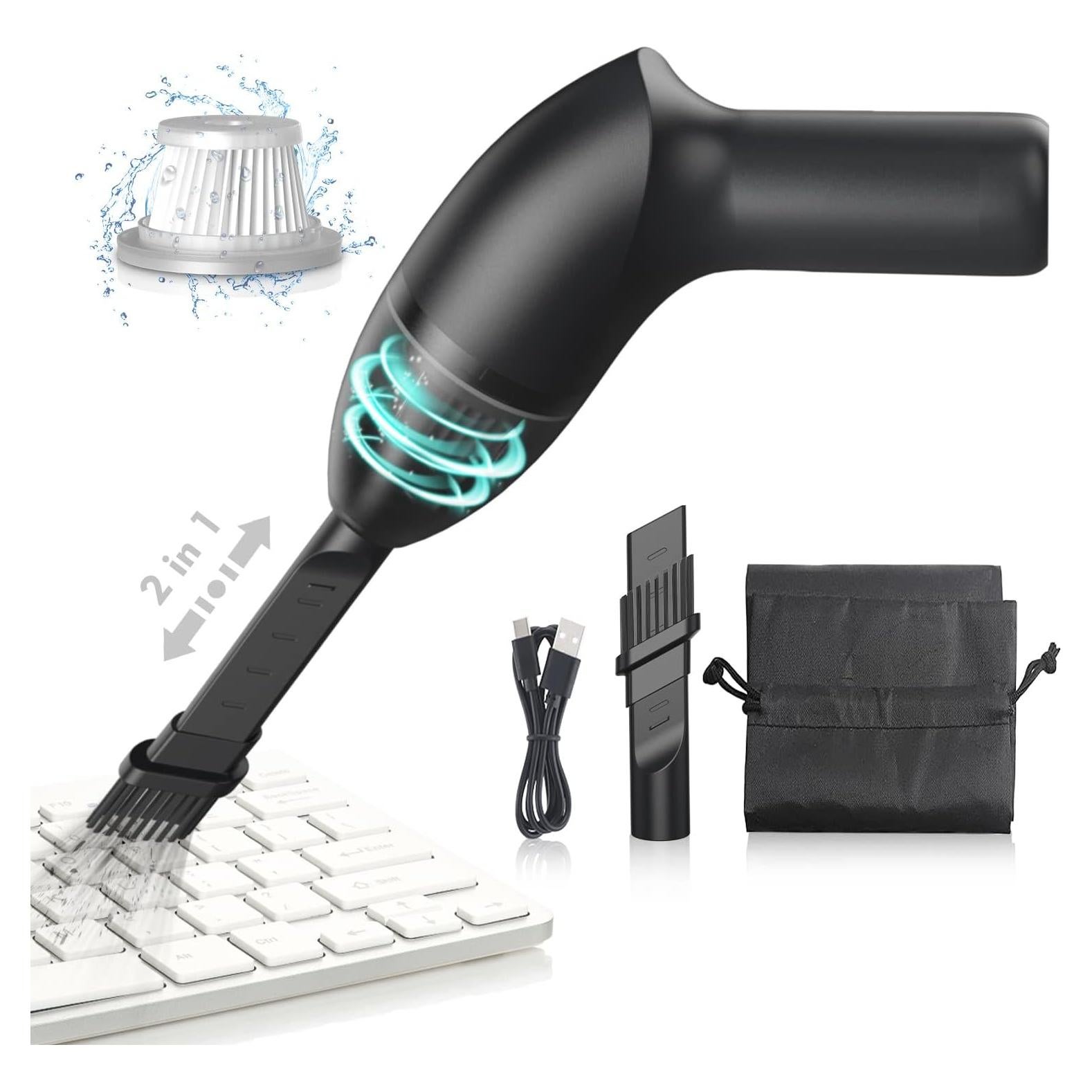 Mini Aspiradora Inalámbrica EASYOB 65W con Luz LED 20min