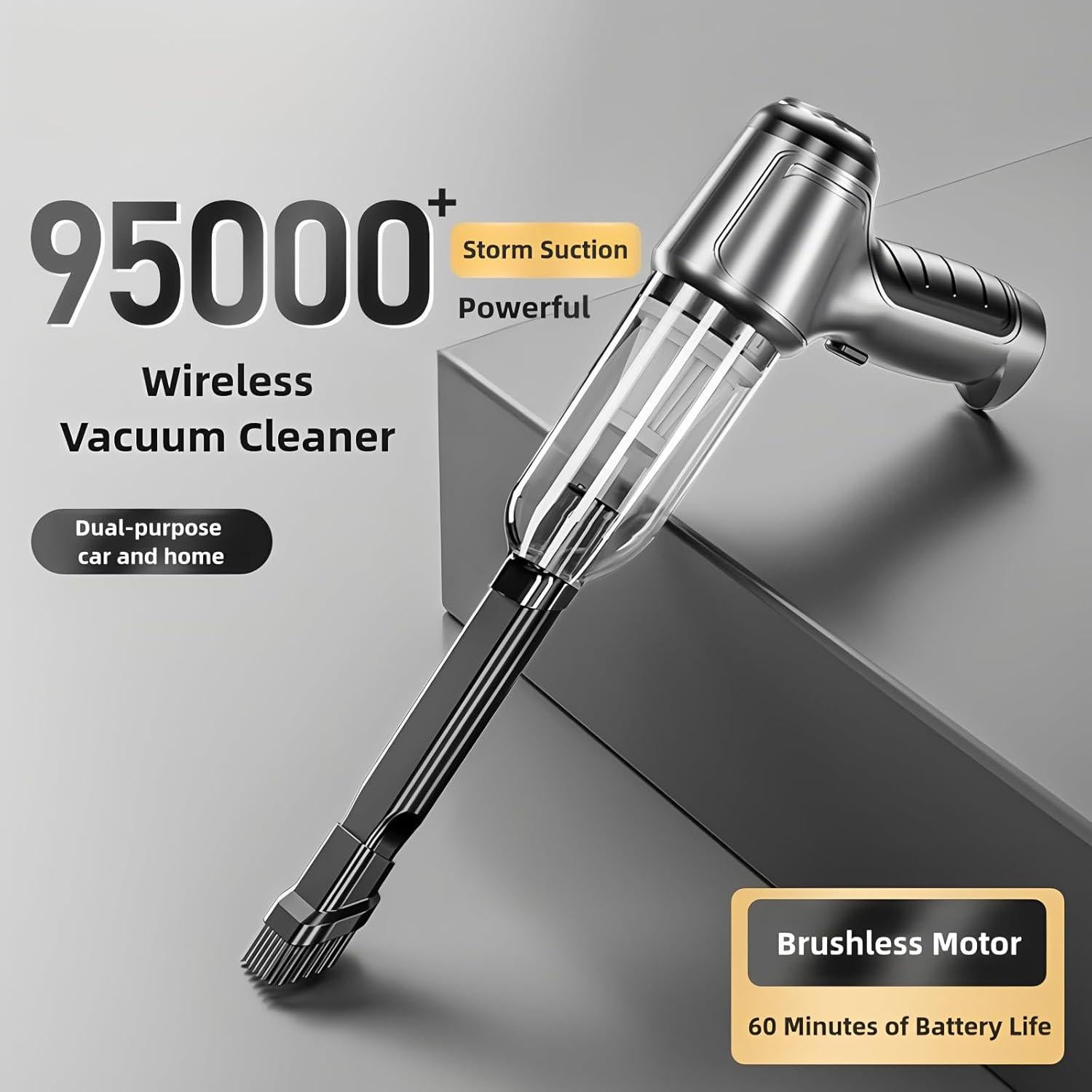 Aspiradora de Mano Inalámbrica Bubwepo US1101-1452 12000Pa