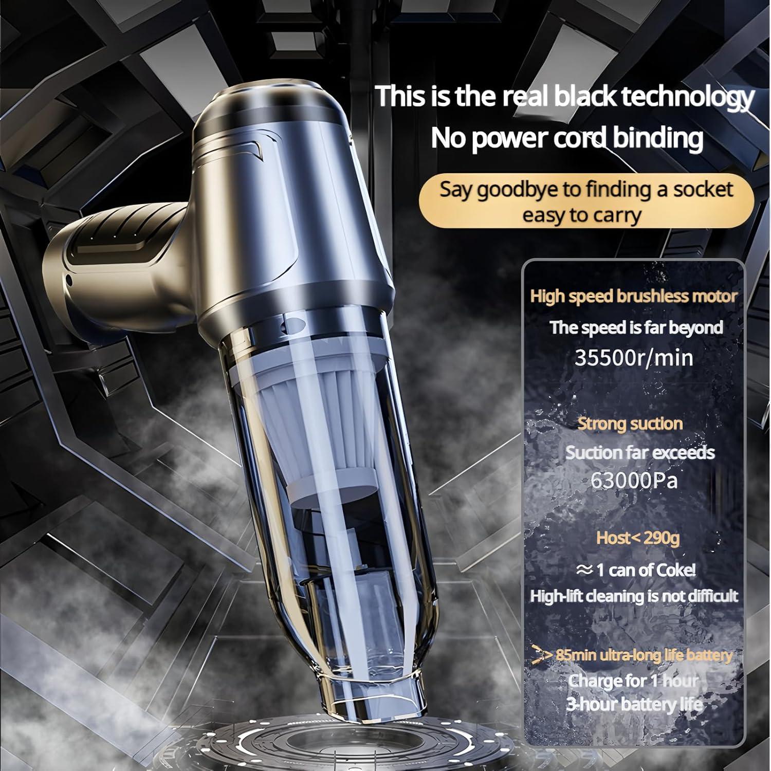 Aspiradora de Mano Inalámbrica Bubwepo US1101-1452 12000Pa