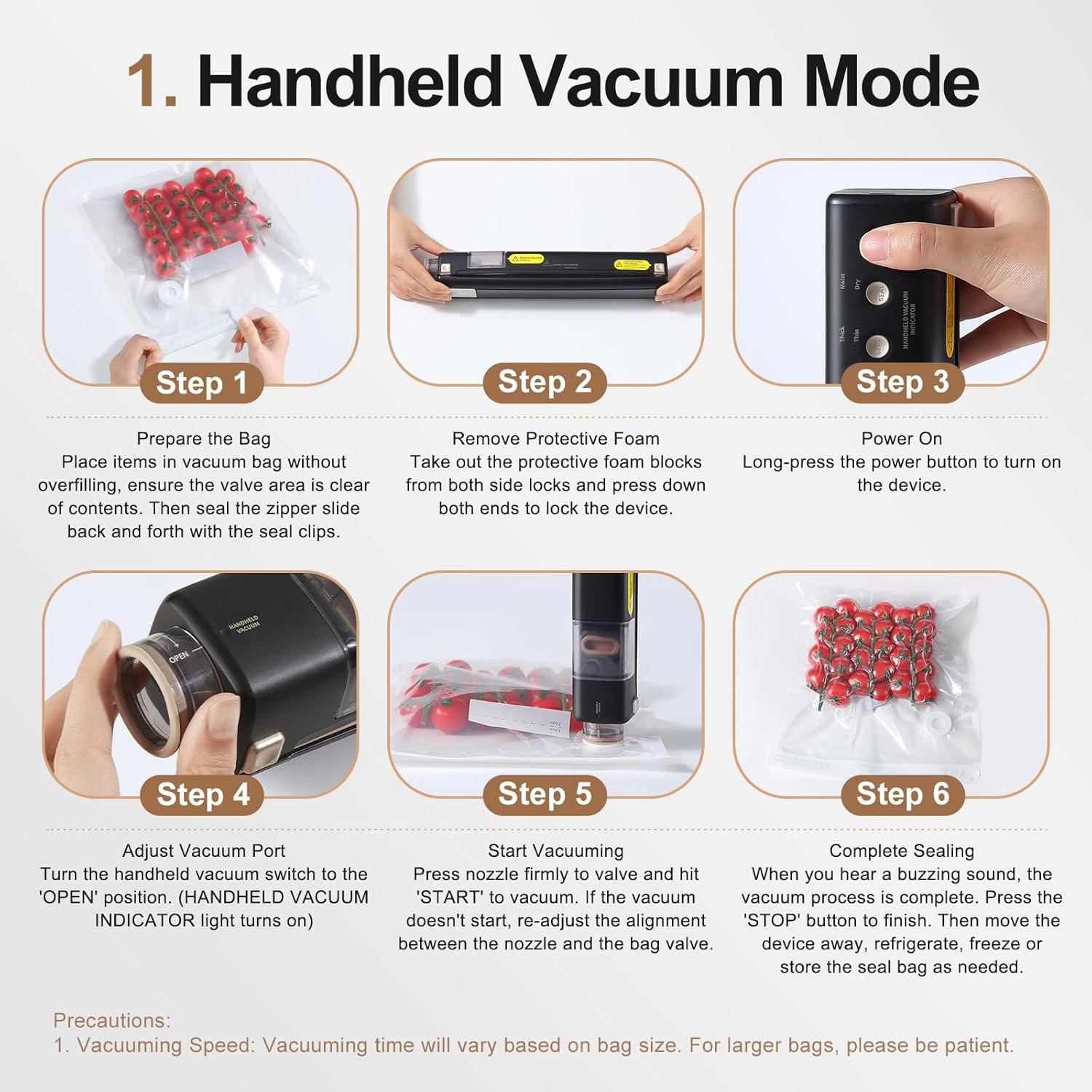 Sellador al vacío EUUZ 2 en 1 automático con 40 bolsas