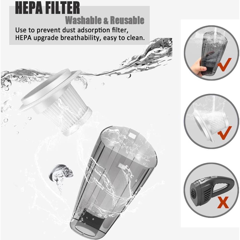 Aspiradora de Mano Fungzou 8000PA Inalámbrica Portátil 20 Min