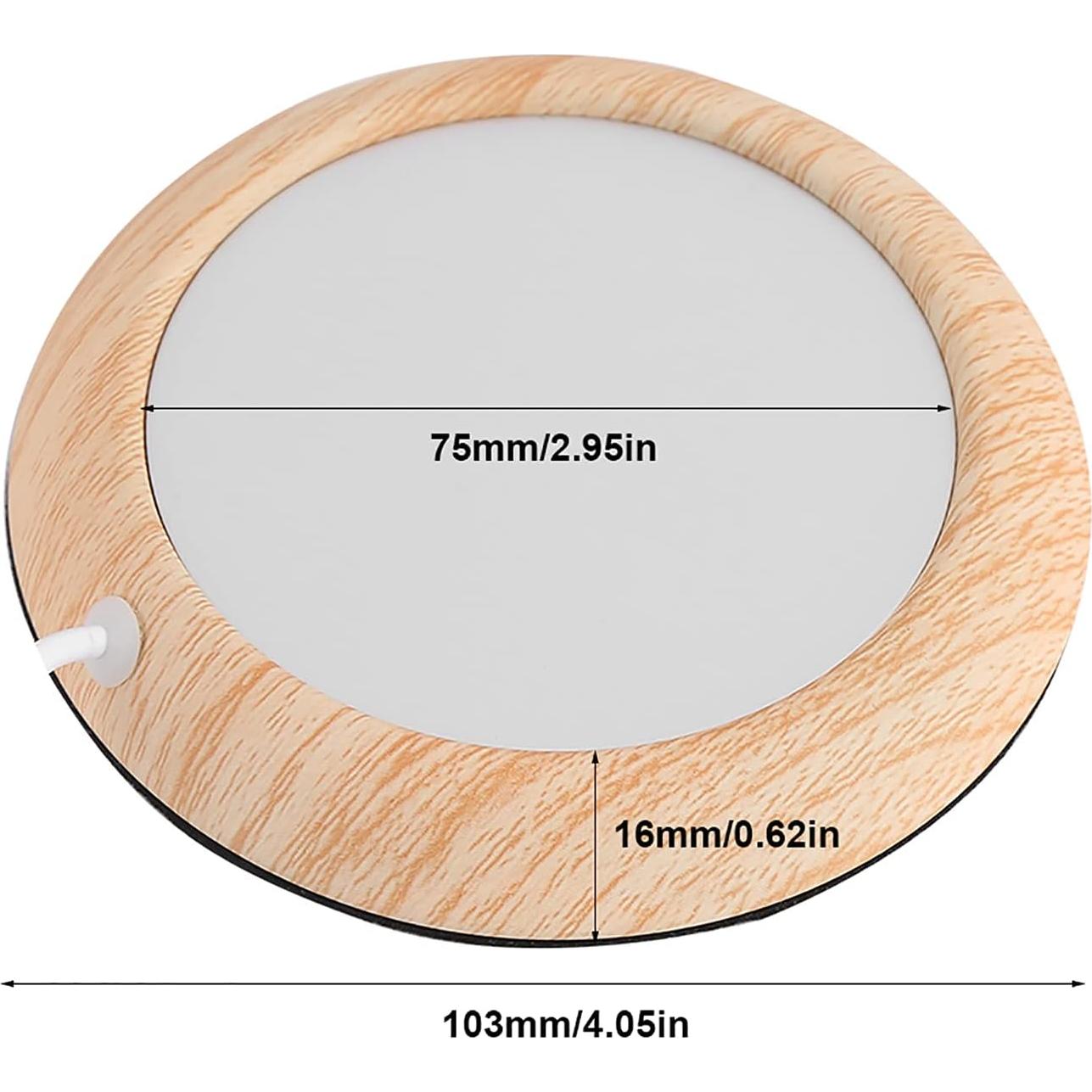 Calentador de Tazas USB Omabeta de Madera 5W 12.5cm