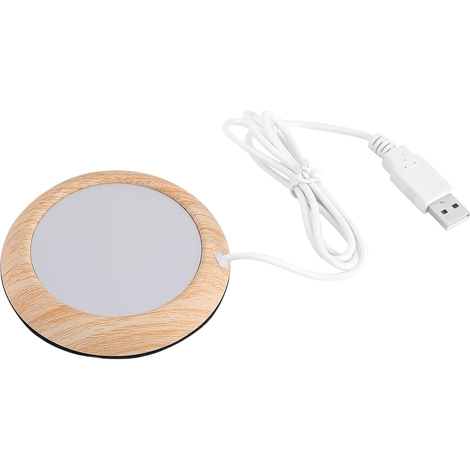 Calentador de Tazas USB Omabeta de Madera 5W 12.5cm