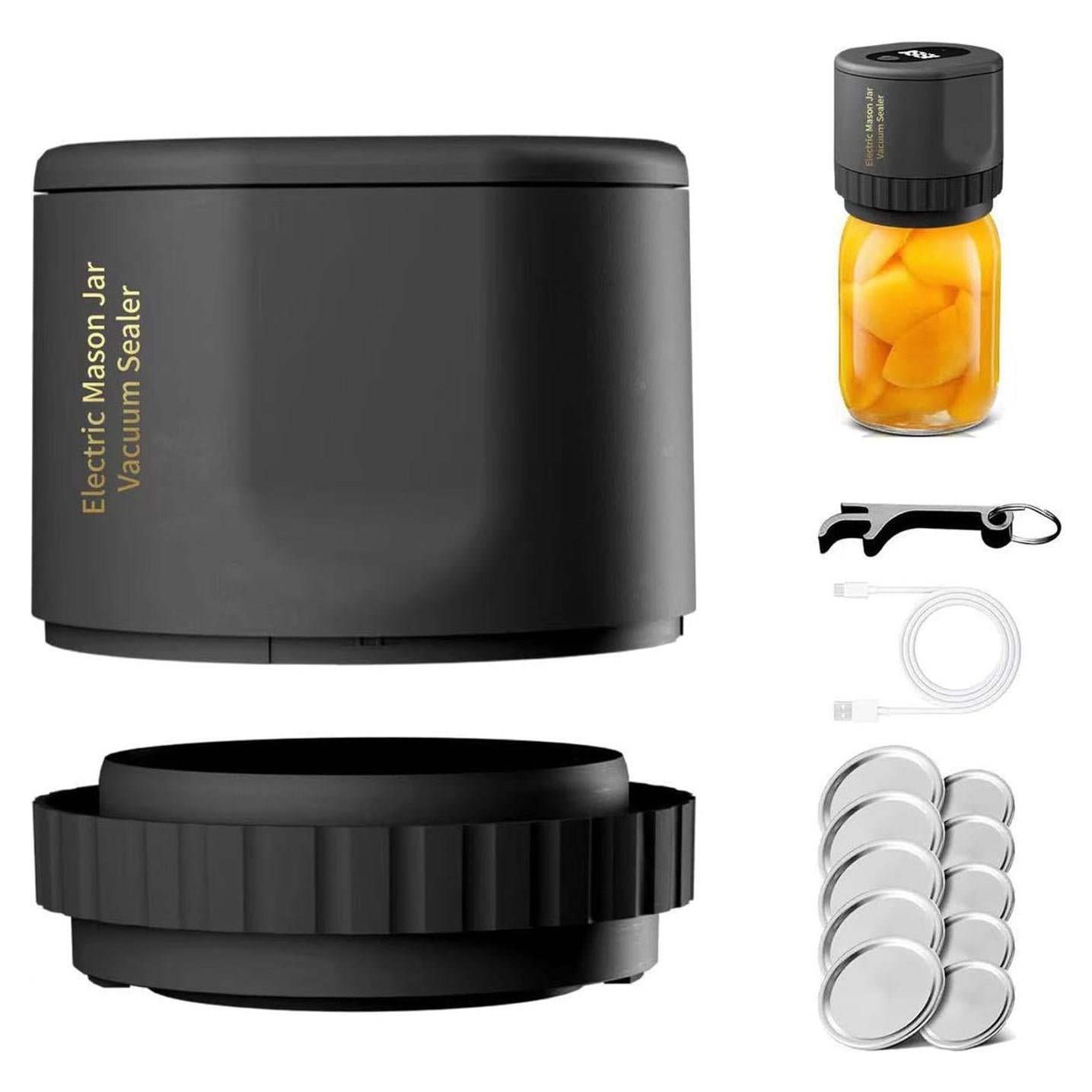 Sellador al vacío eléctrico para frascos de mason Genérico - Kit completo