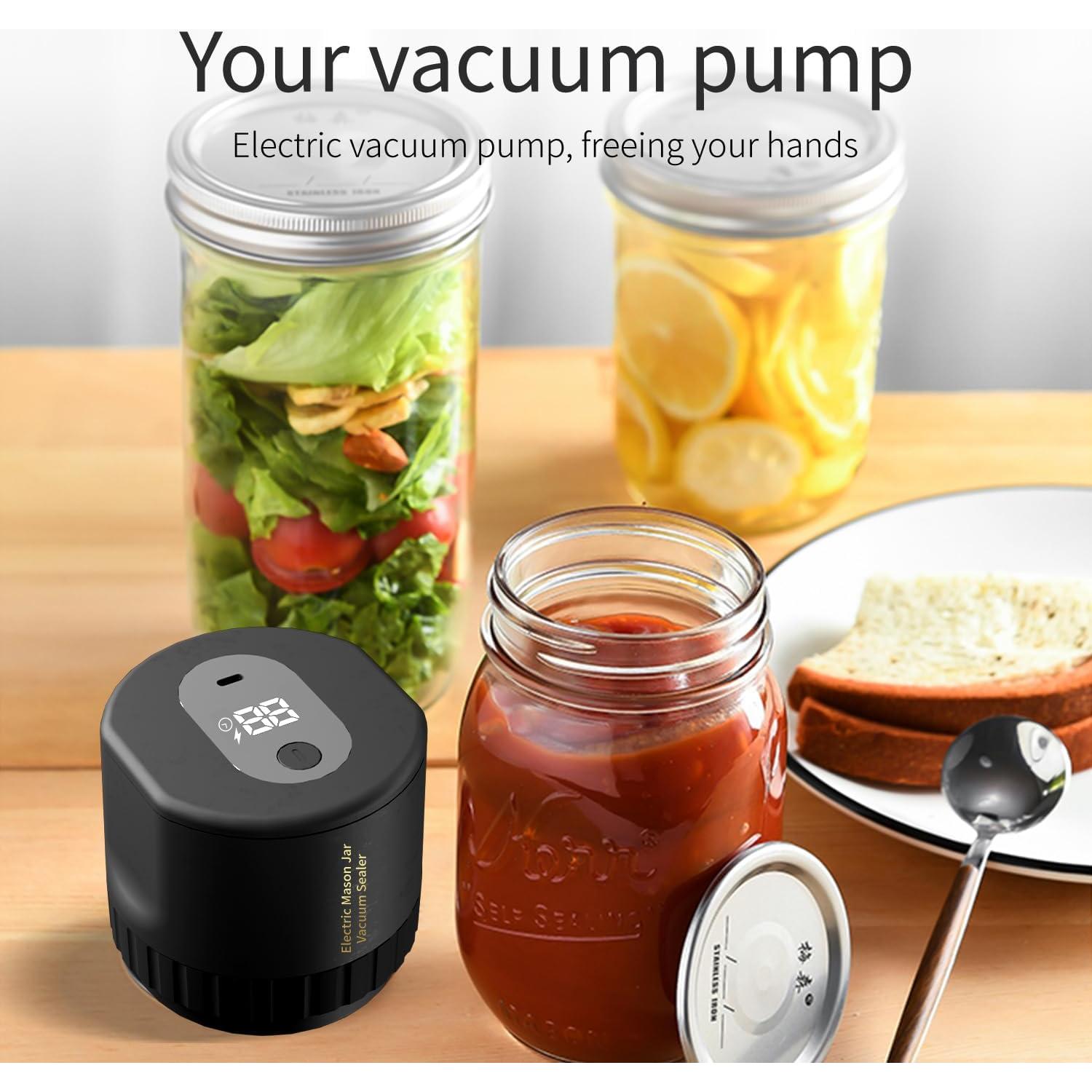 Sellador al vacío eléctrico para frascos de mason Genérico - Kit completo