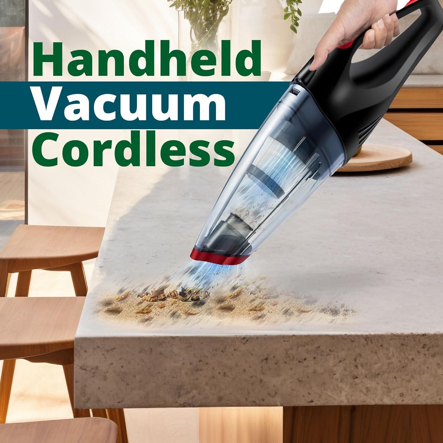 Aspiradora Inalámbrica Genérico 120W 6200PA para Coche y Hogar