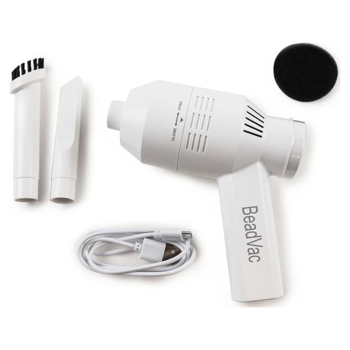 Aspiradora de Mano Inalámbrica PotomacBeads BeadVac Blanca