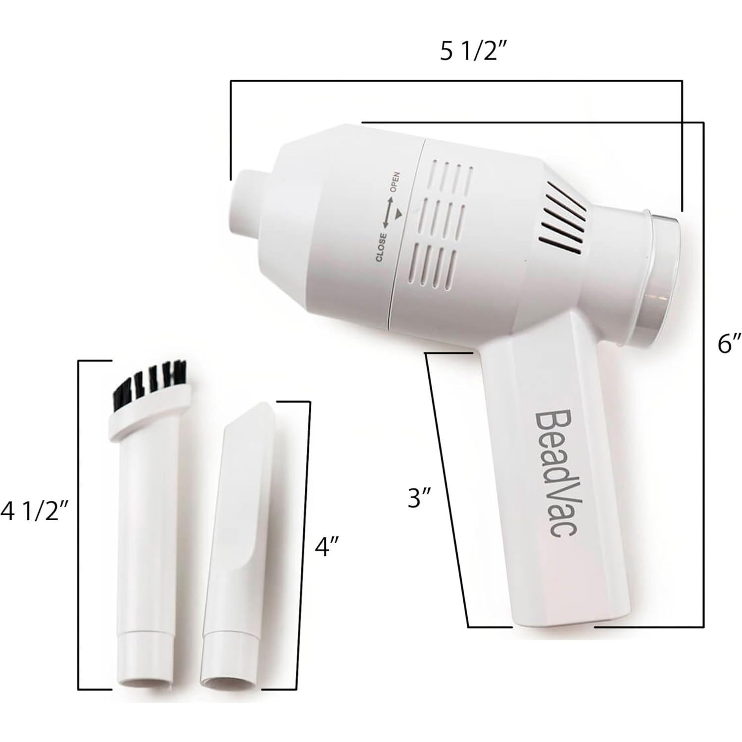 Aspiradora de Mano Inalámbrica PotomacBeads BeadVac Blanca