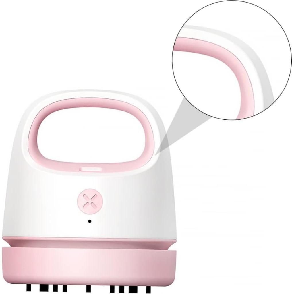 Aspiradora de Mano LOEFLIFA USB Rosa 9.9x8.6cm Recargable