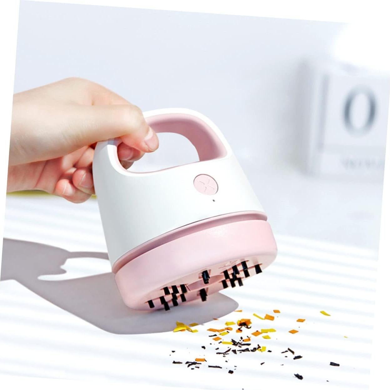 Aspiradora de Mano LOEFLIFA USB Rosa 9.9x8.6cm Recargable