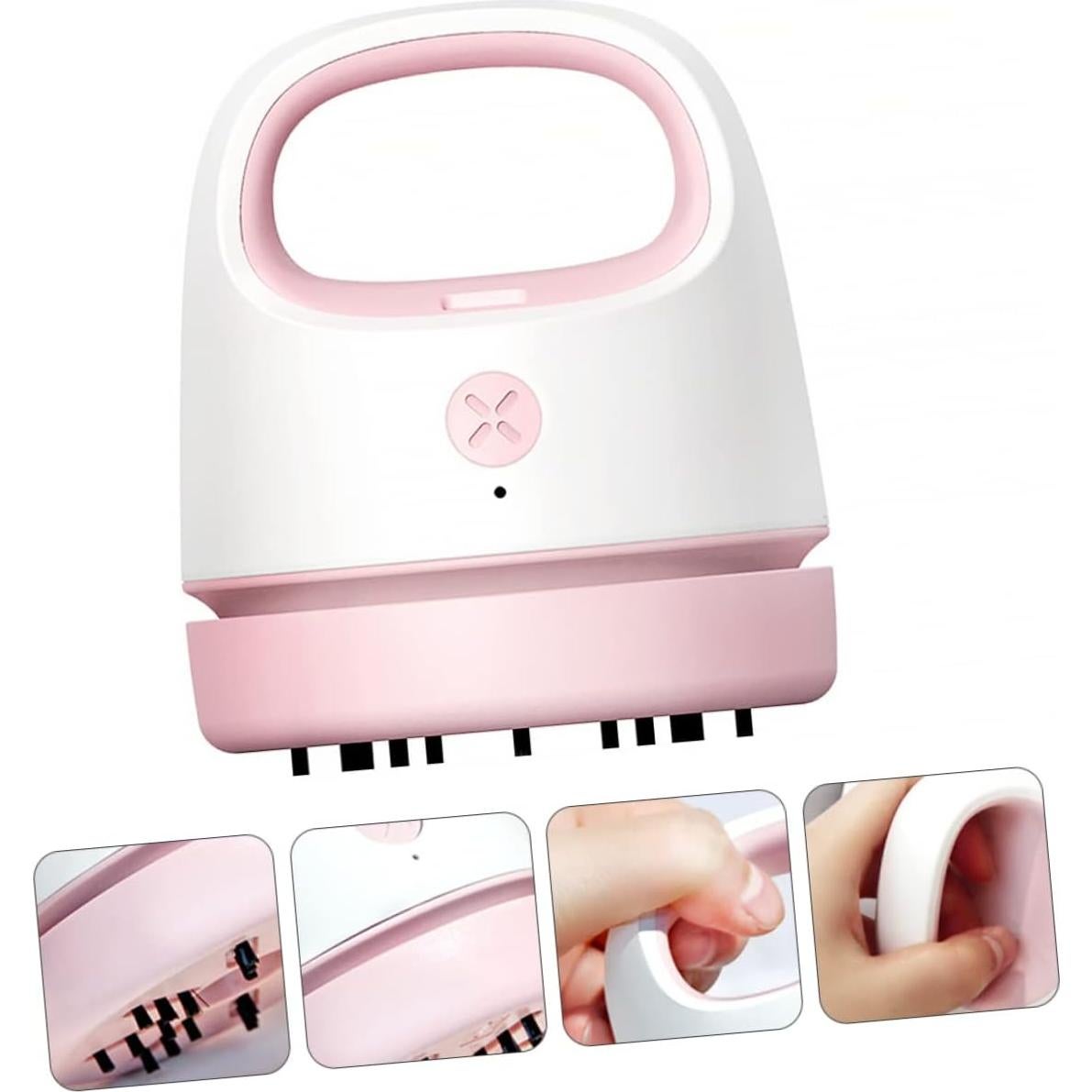 Aspiradora de Mano LOEFLIFA USB Rosa 9.9x8.6cm Recargable