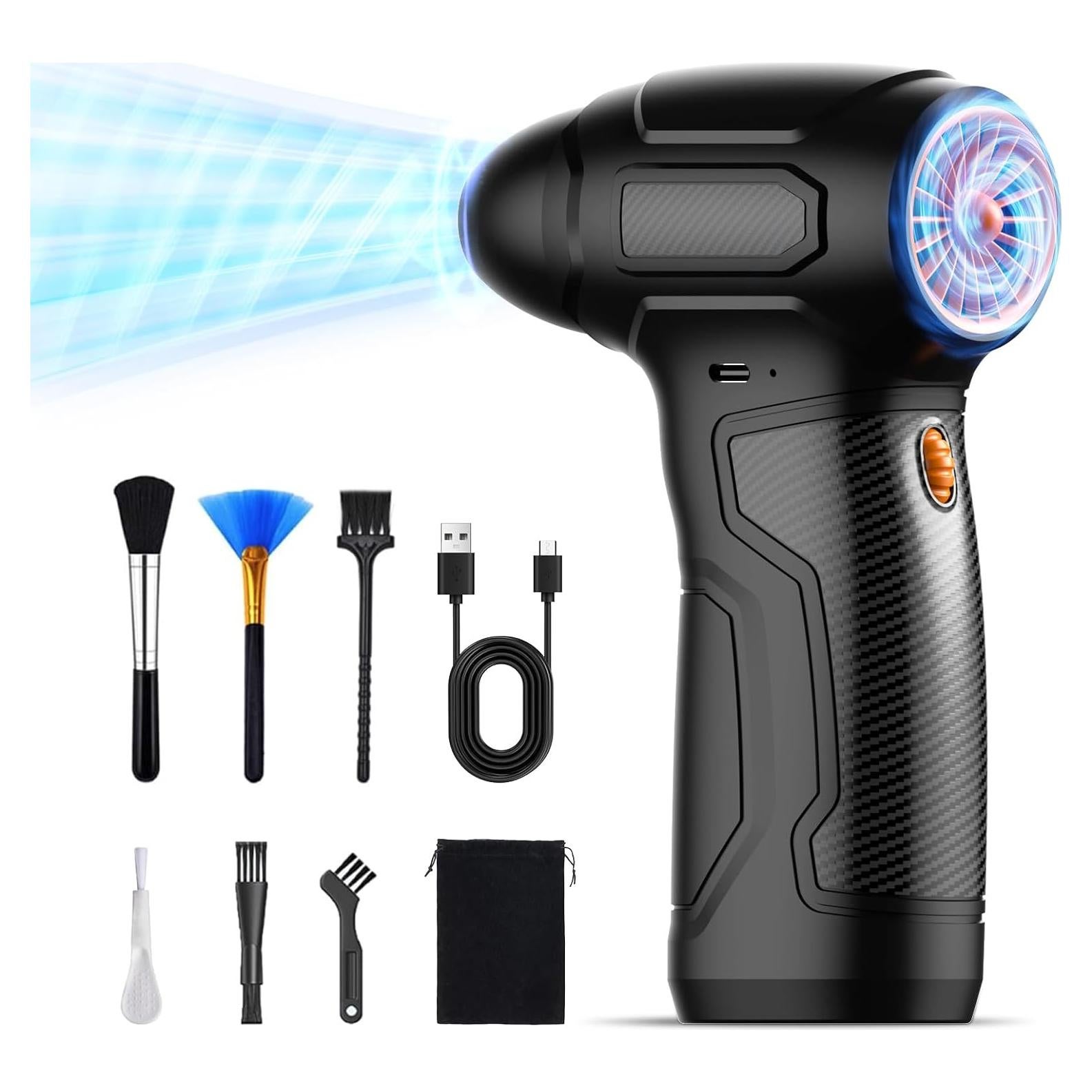 Soplador de Aire Eléctrico Tomzio 200,000 RPM Naranja