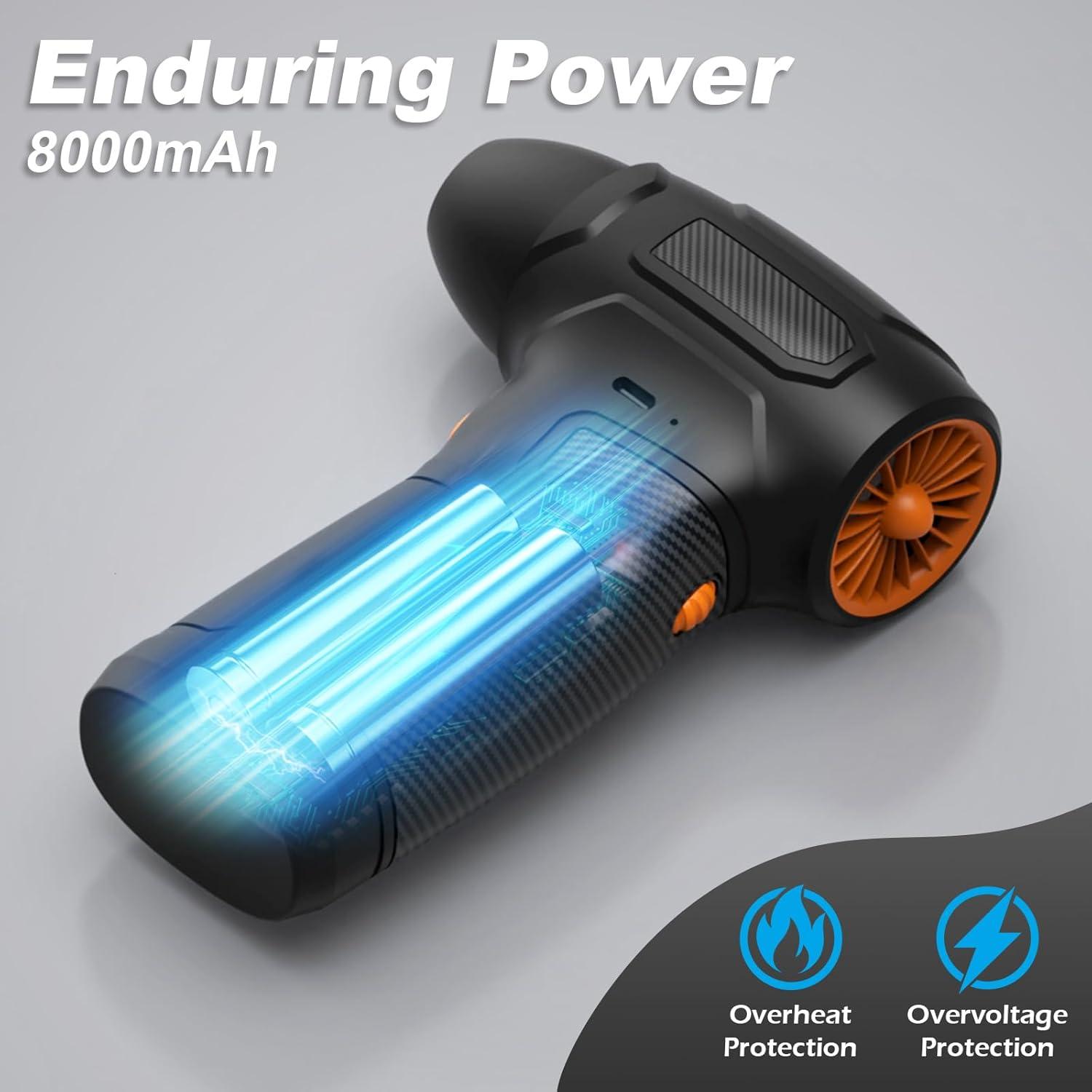 Soplador de Aire Eléctrico Tomzio 200,000 RPM Naranja