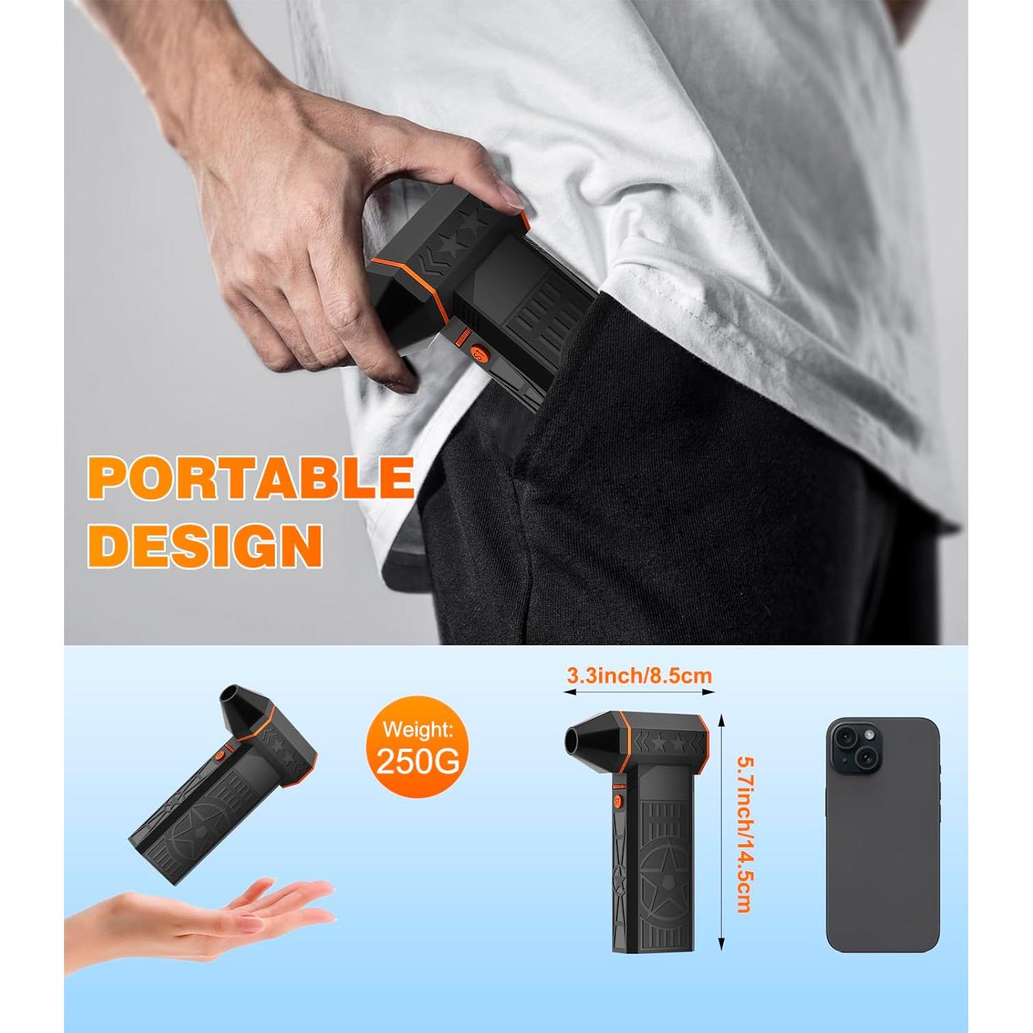 Soplador de Aire Eléctrico Rilicco X50 260000 RPM Ajustable