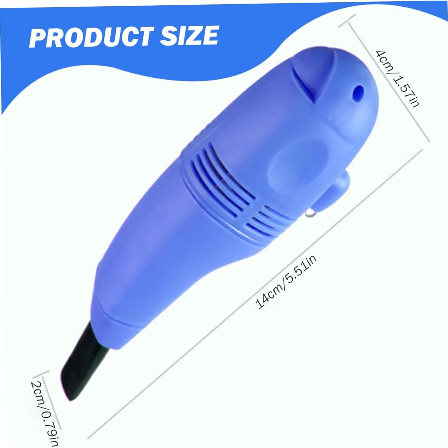 Aspiradora de Teclado Portátil Nirelief USB 10W Azul