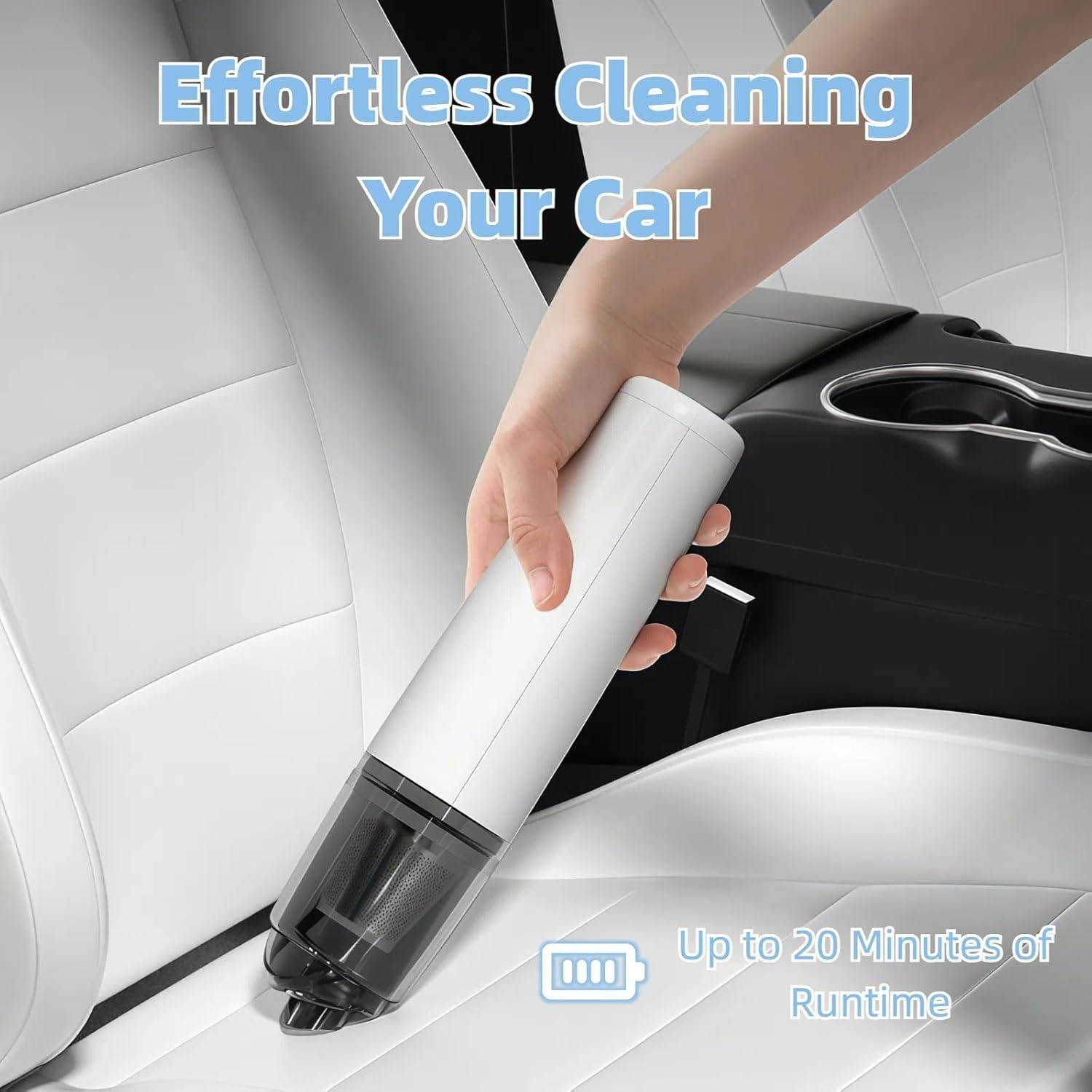 Aspiradora de Mano Inalámbrica Zannful Mini 50W HEPA 0.30kg