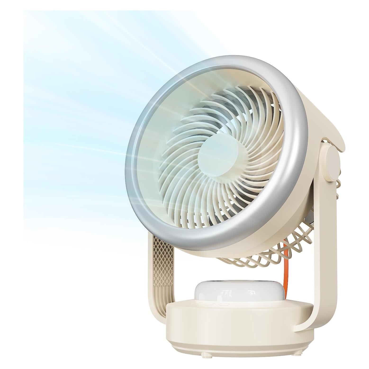 Ventilador de Mesa MEI SHUO PIN 24.1 cm Silencioso Recargable