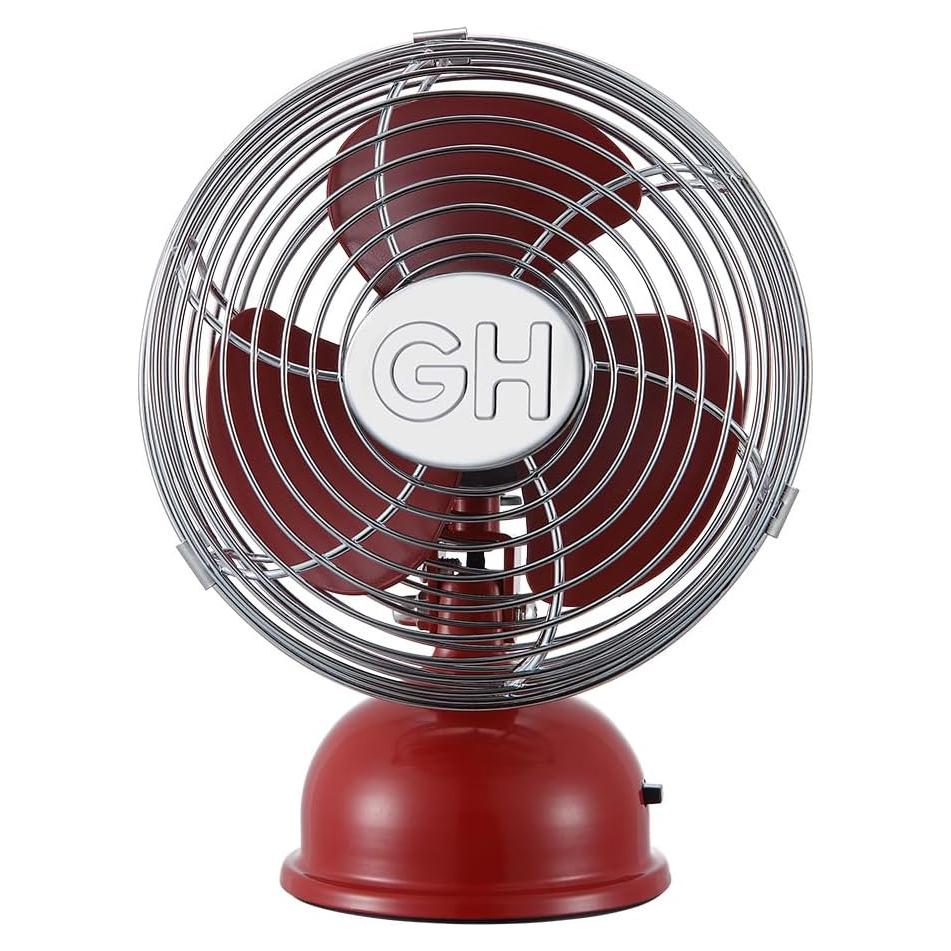 Ventilador Personal Oscilante USB Good Housekeeping 12.7 cm Carmesí