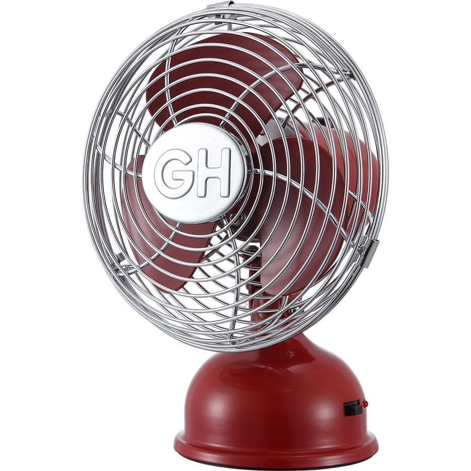 Ventilador Personal Oscilante USB Good Housekeeping 12.7 cm Carmesí