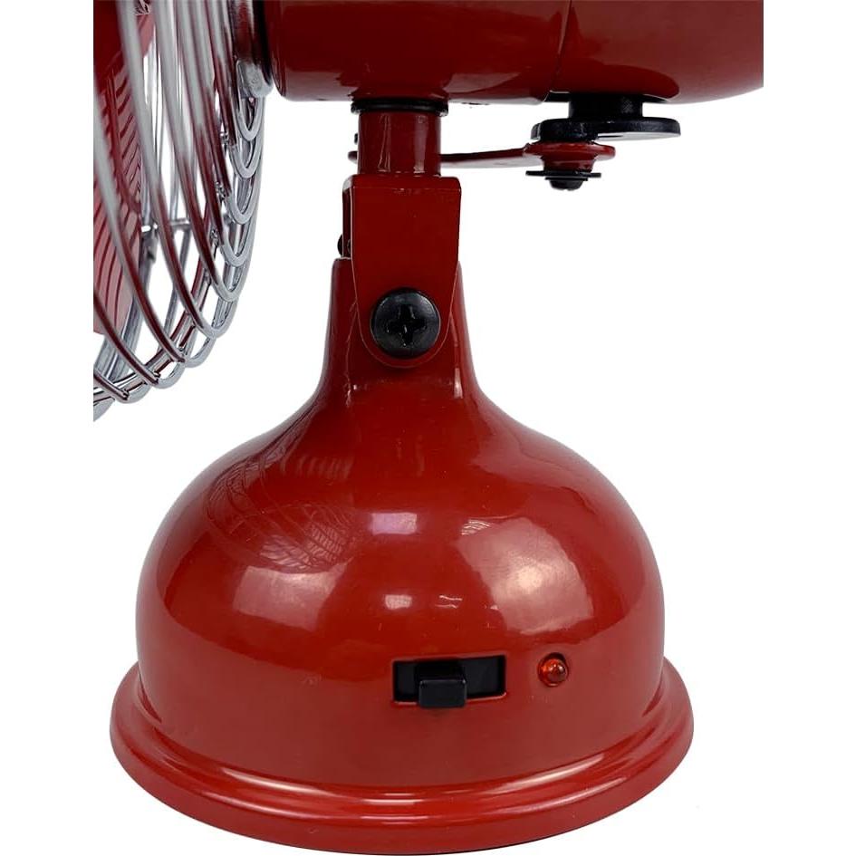 Ventilador Personal Oscilante USB Good Housekeeping 12.7 cm Carmesí