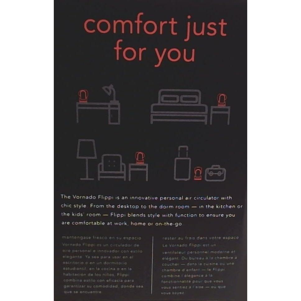 Ventilador Personal Vornado Flippi V6 Naranja 2 Velocidades