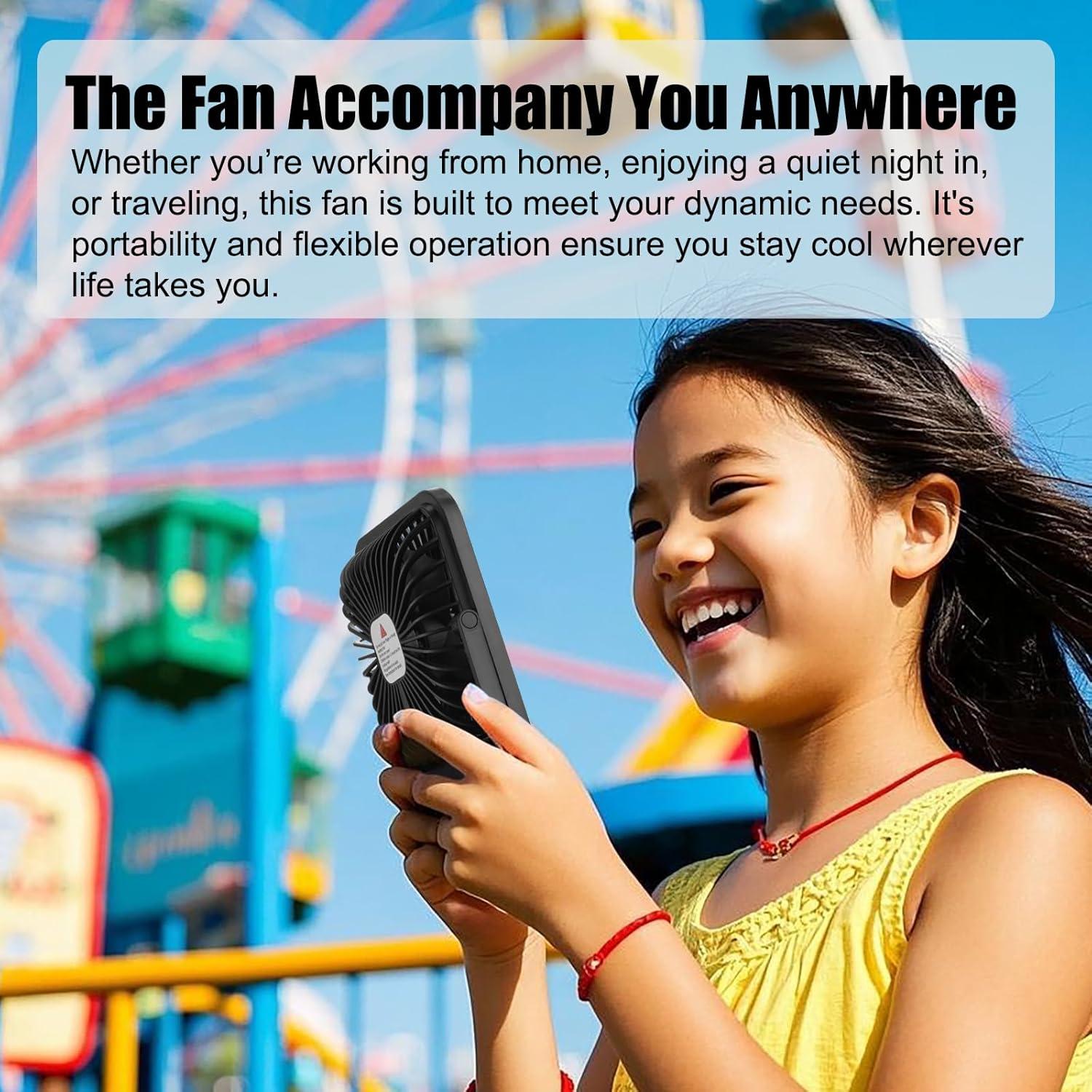 Ventilador portátil recargable Feeniupin FEE-FFK-001 6 velocidades