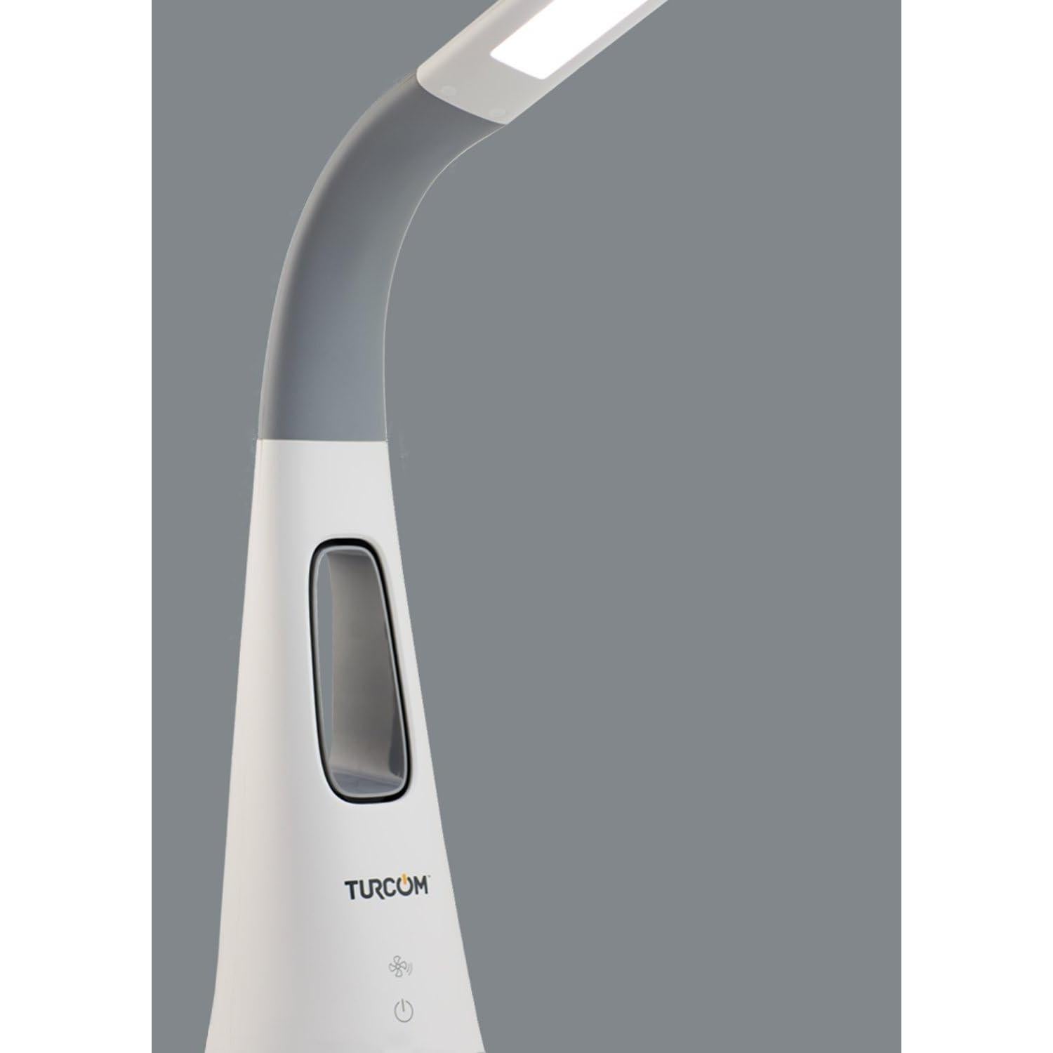 Lámpara de Escritorio LED Turcom TS-7006 con Ventilador Sin Aspas