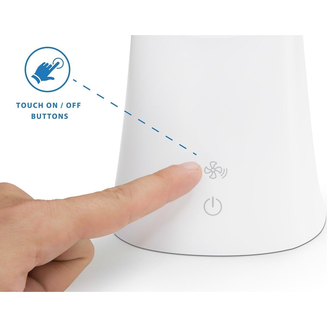 Lámpara de Escritorio LED Turcom TS-7006 con Ventilador Sin Aspas