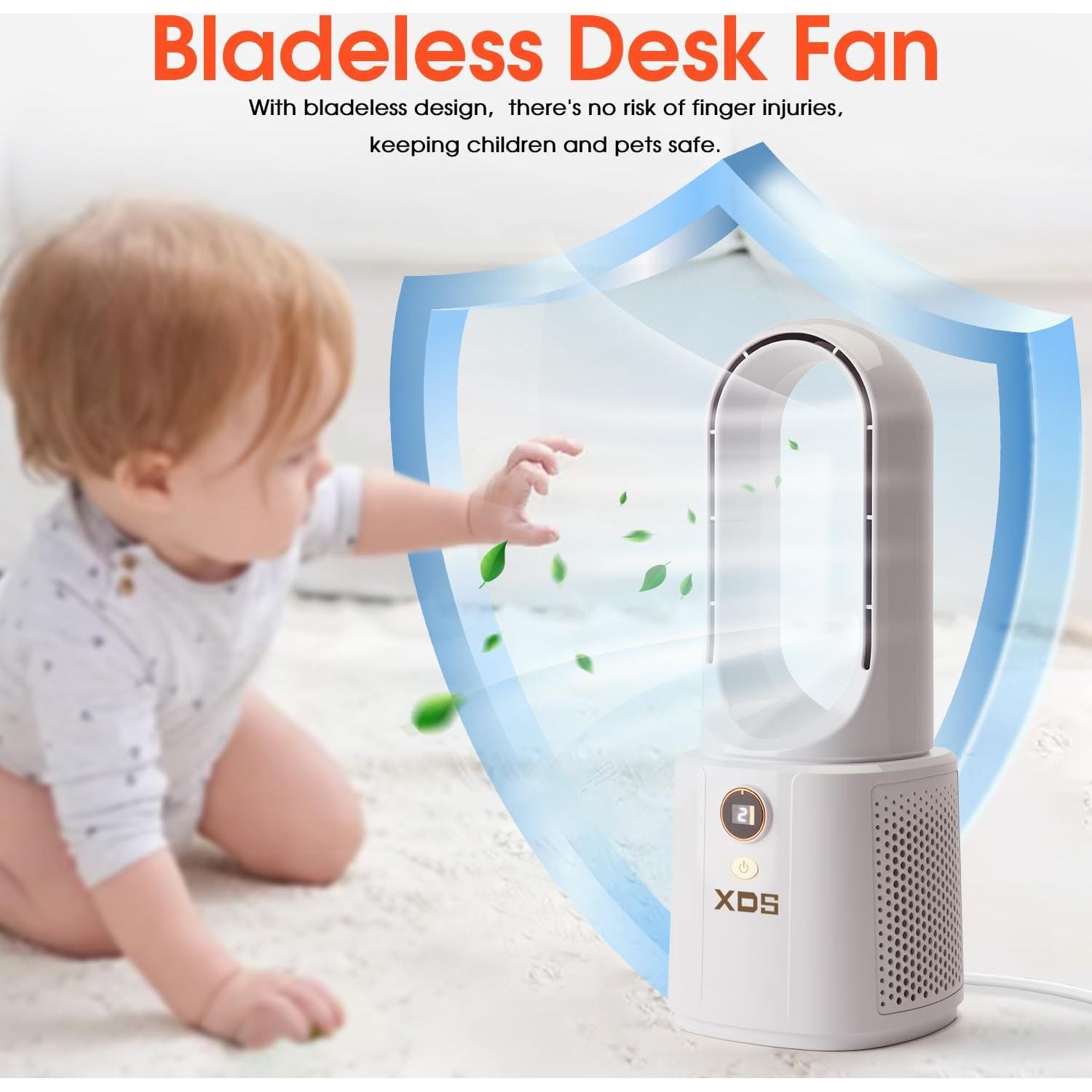 Ventilador de Escritorio Sin Aspas XDS WYFS 32.5 cm 6 Velocidades