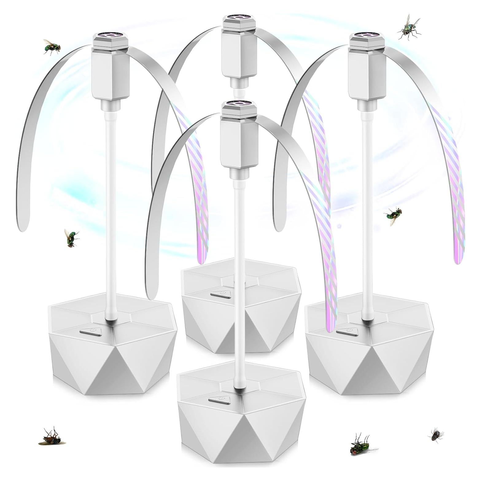 Ventilador Repelente de Moscas PIMAG - Paquete de 4 Plata