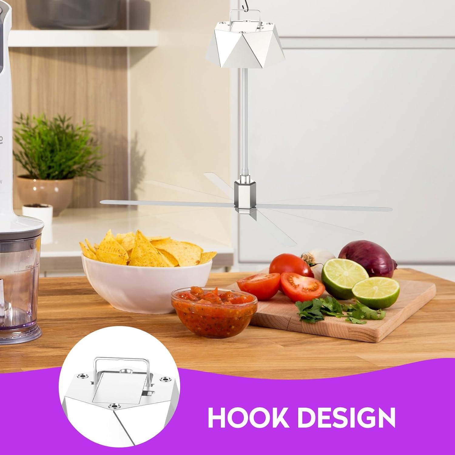 Ventilador Repelente de Moscas PIMAG - Paquete de 4 Plata