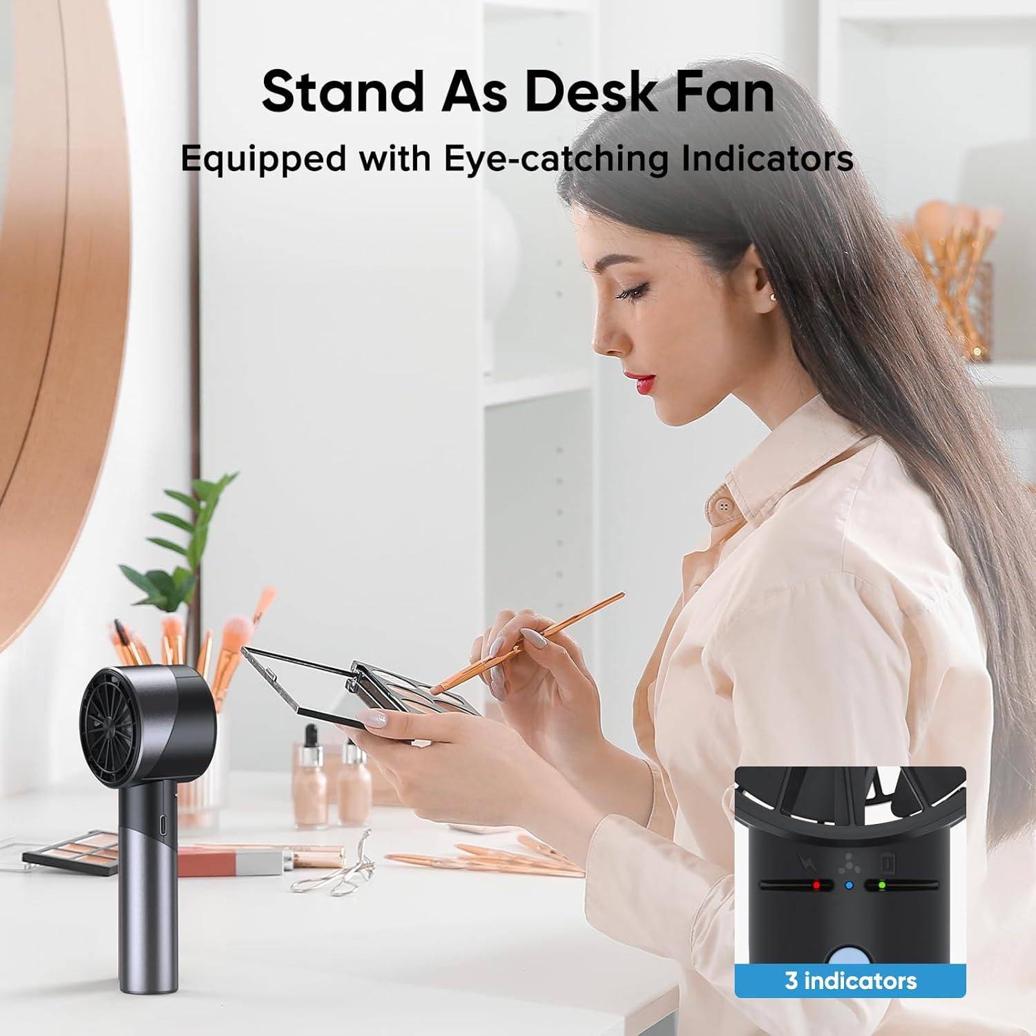 Ventilador Turbo Portátil AMACOOL G3 Recargable 17h 4 Velocidades