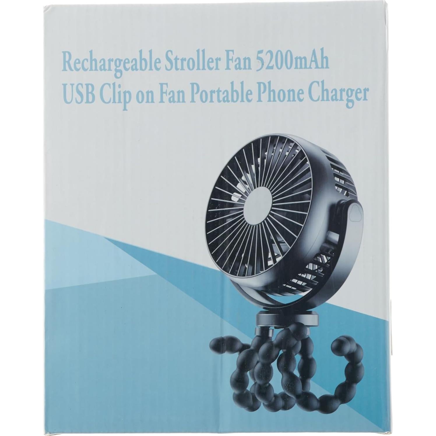 Ventilador Portátil Recargable PaPaFboy F1 3 Velocidades Negro