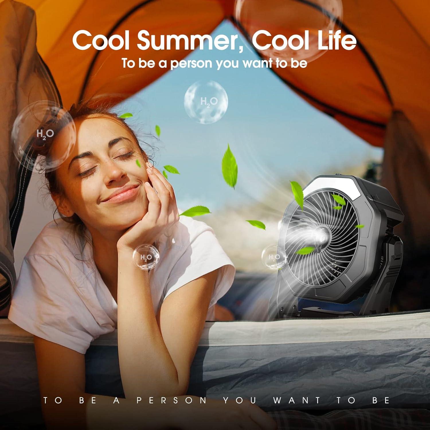 Ventilador portátil de nebulización Ausic P20 10000mAh 250ml