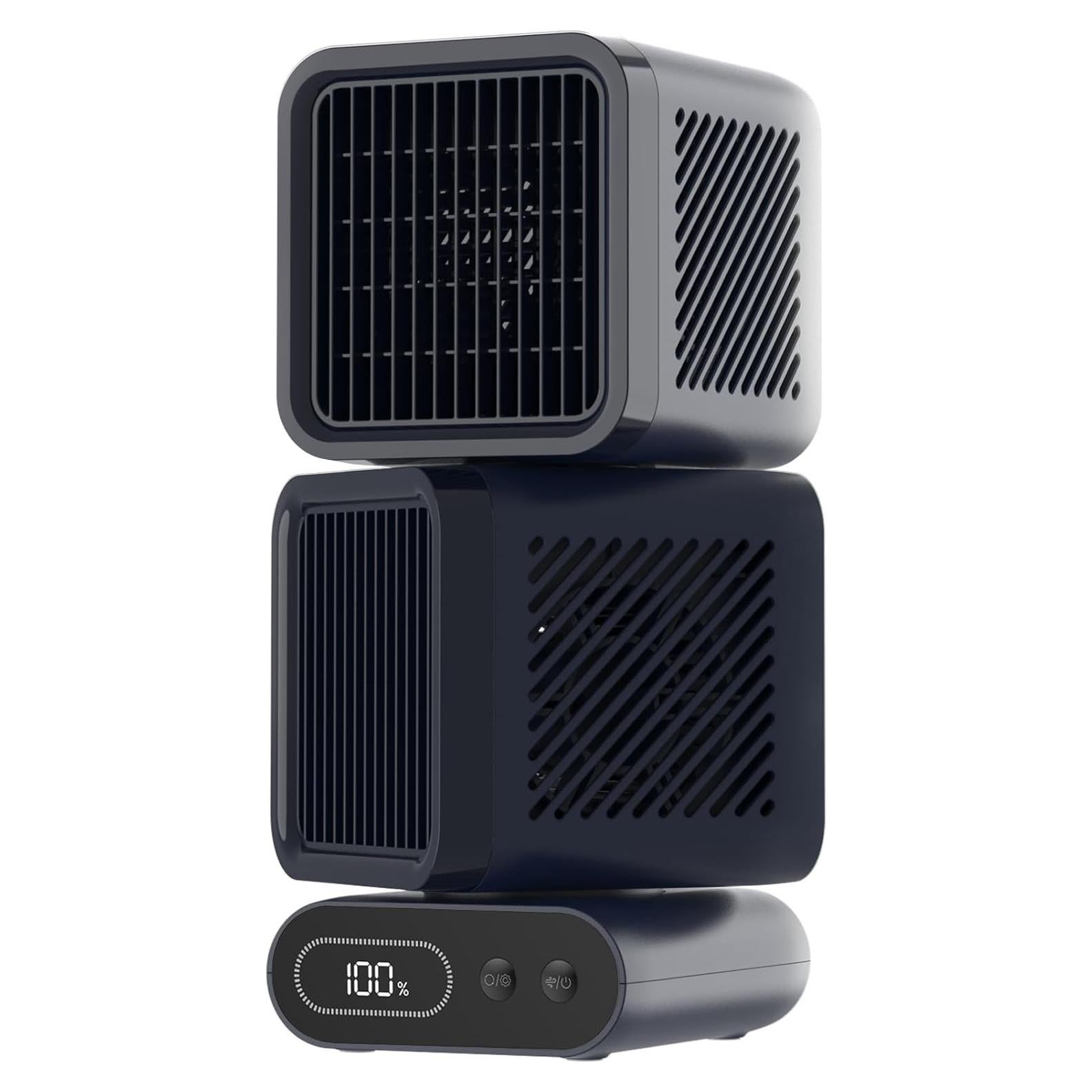 Ventilador de Mesa Hotsales 11" Recargable 6000mAh 6 Velocidades