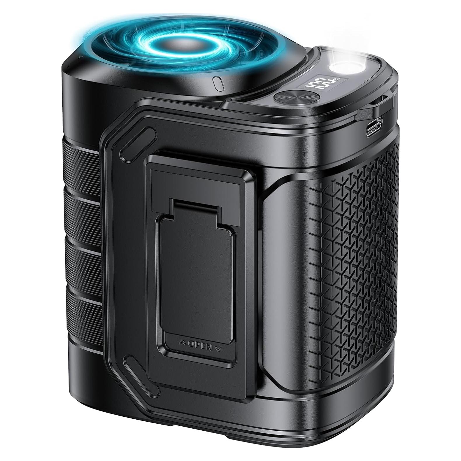 Ventilador de Cintura AHOZEE 10000mAh 5 Velocidades Portátil