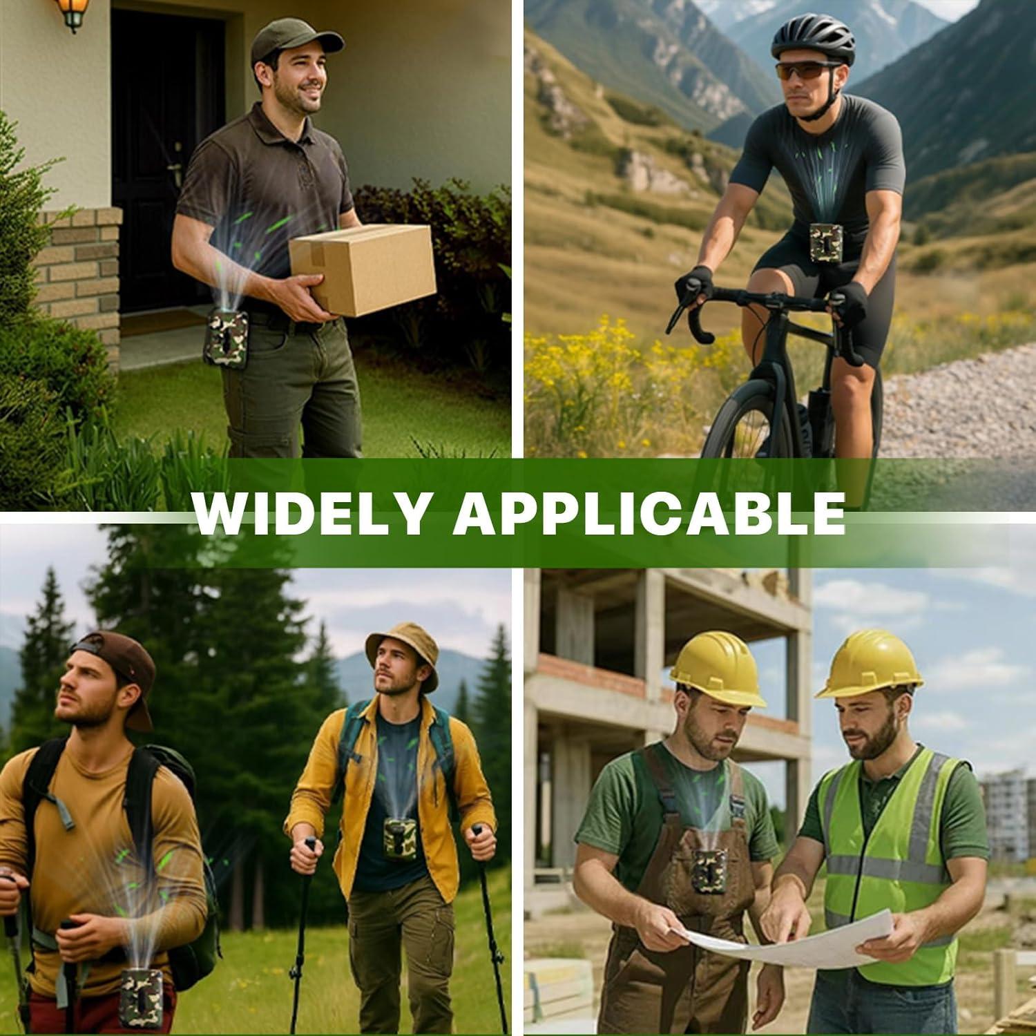 Ventilador de Cintura BARCHI HEAT P60 Camuflaje 5 Velocidades