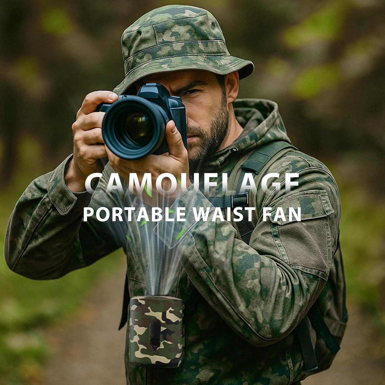 Ventilador de Cintura BARCHI HEAT P60 Camuflaje 5 Velocidades