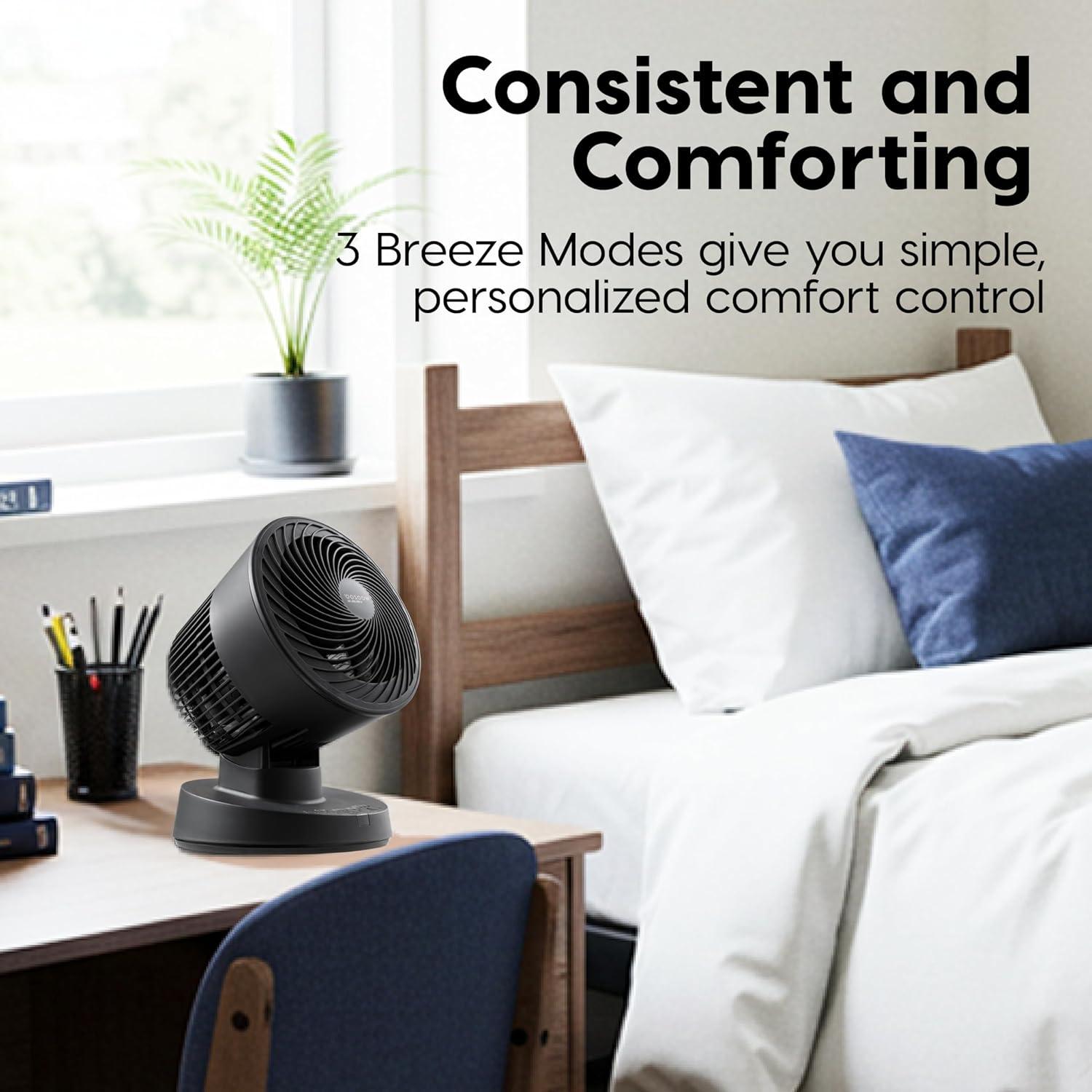 Ventilador Circulador de Aire IRIS WOOZOO 3 Velocidades Negro