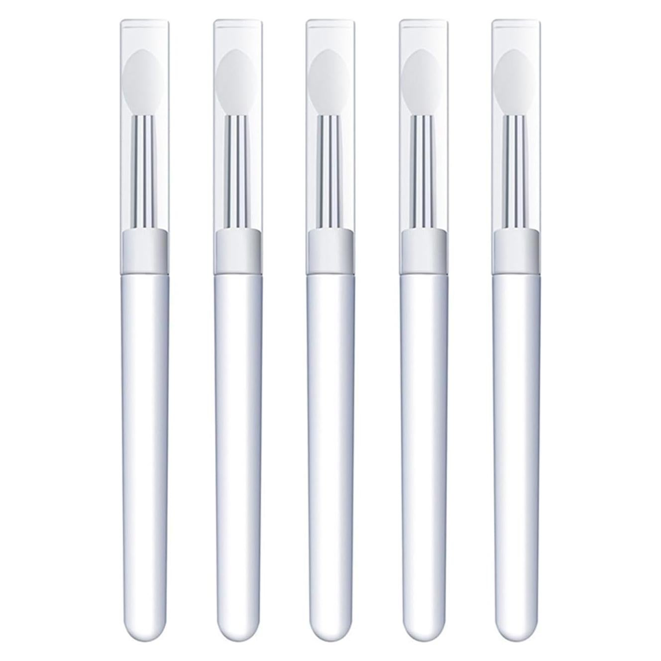 Set de 5 Pinceles de Silicona Blanca Seadiquiet para Uñas