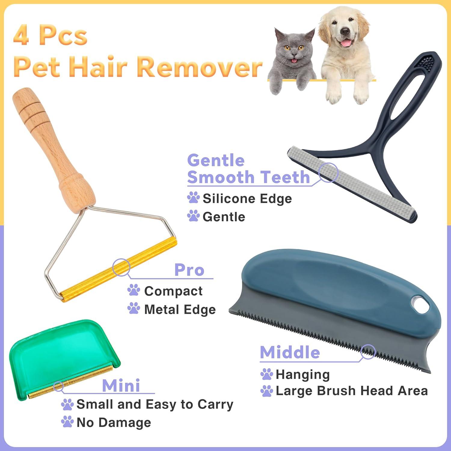 Kit Removedor de Pelo de Mascota LiuTaoWMX - 4 Paquetes