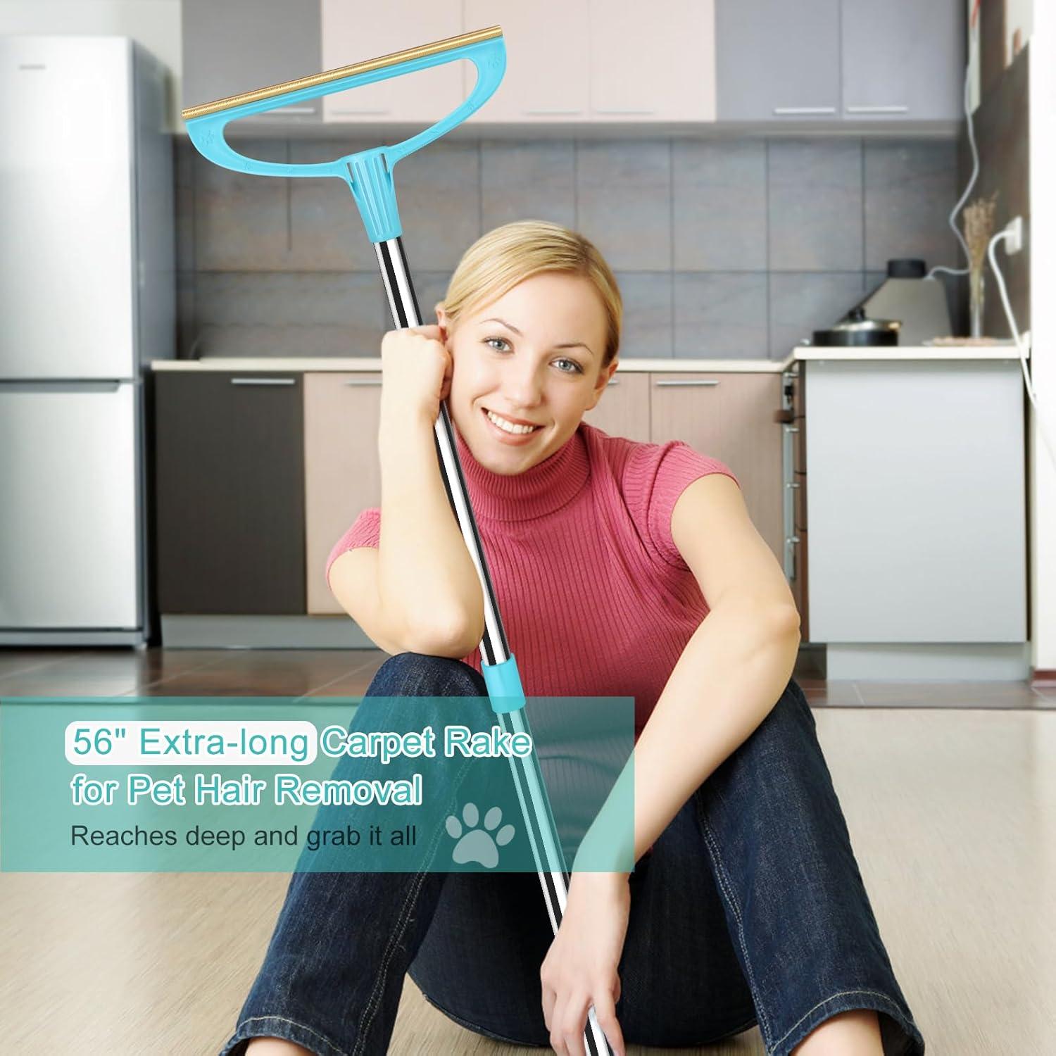 Rastrillo para Alfombra TOSMAL T10 - Eliminador Pelo Mascotas 142 cm