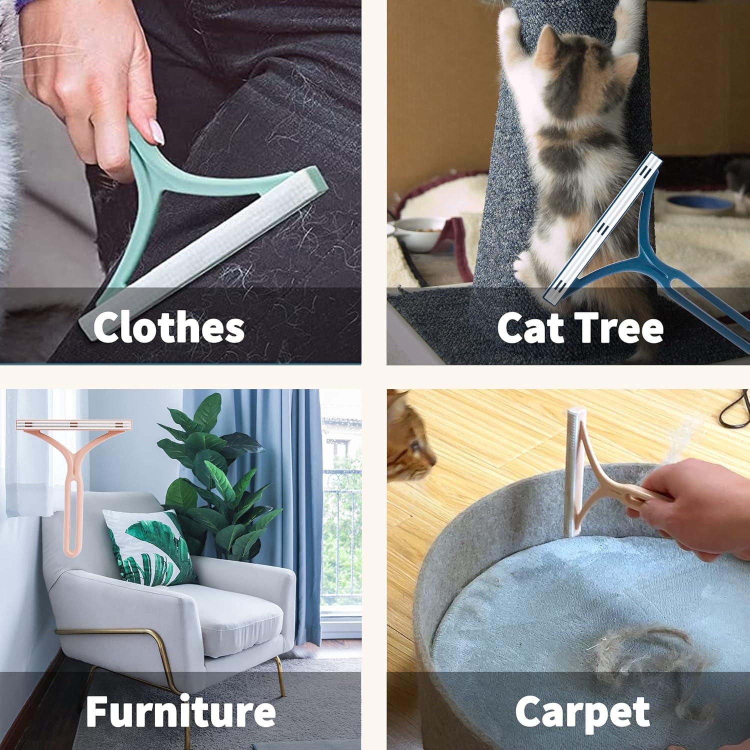 Removedor de Pelo de Mascota Mollypaws - Paquete de 6, Reutilizable