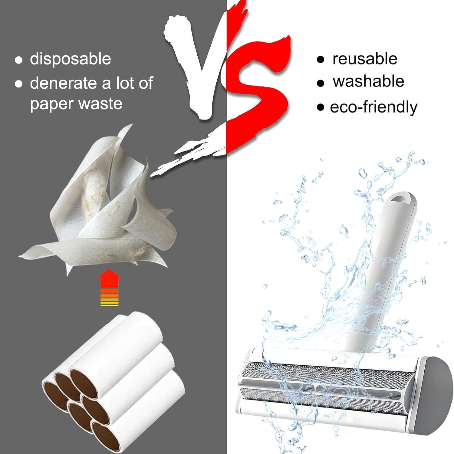 Cat Hair Remover Furniture Especially Couch, Bedding, Dog Hair Remover for Car, Carpet, Multi-surface Pet Fur Removal Tool